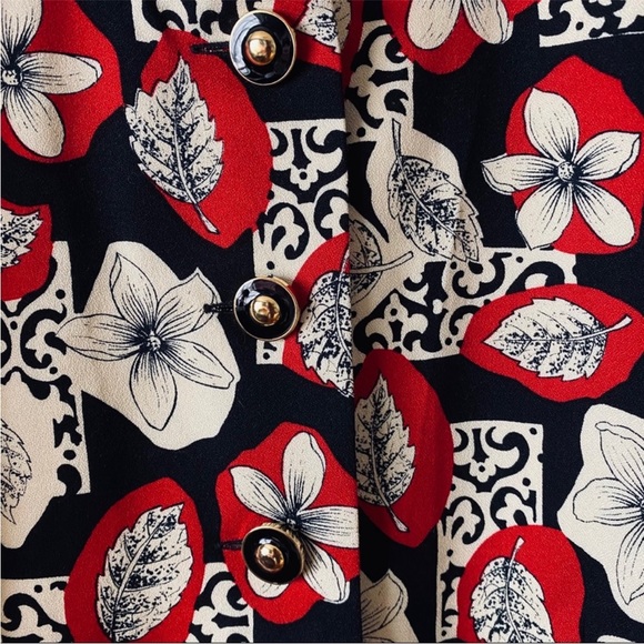 NWT Vintage Doncaster Floral print wool blazer - Picture 5 of 8